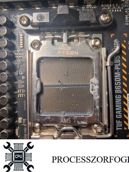 S&eacute;r&uuml;lt, hűtőpaszt&aacute;s AM5 processzor foglalat Asus TUF Gaming B650